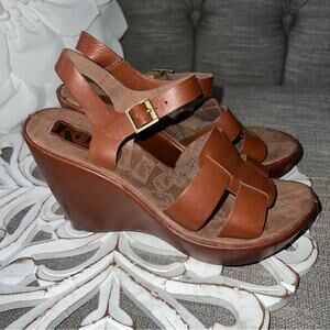 Korks by Kork-Ease wedge Platform Sandals Shoes Women’s 7